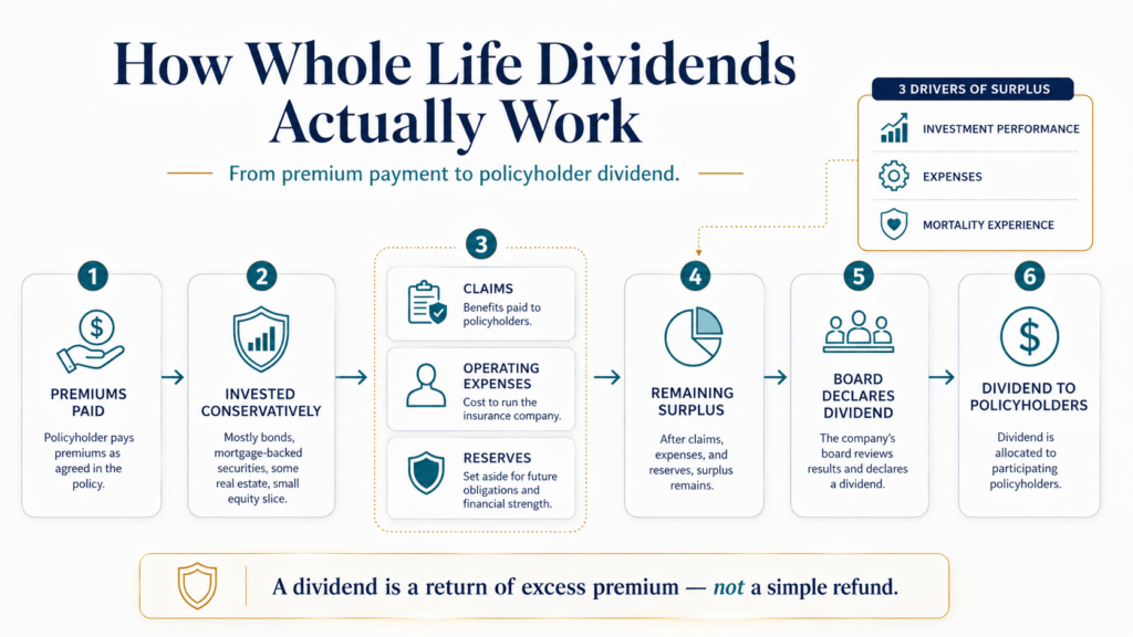 How whole life dividends work